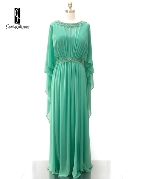 VESTIDO DECOTE V BORDADO GREGO