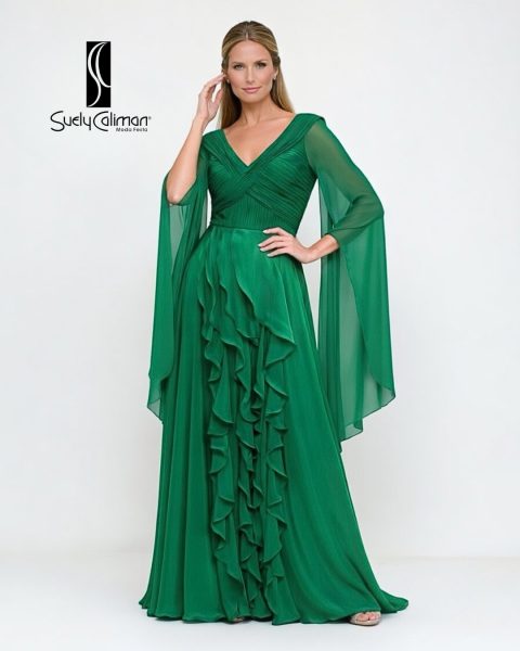 VESTIDO BABADOS EM PÉ